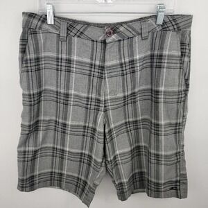 O'NEILL Men's Plaid Casual Walking Shorts Size 34